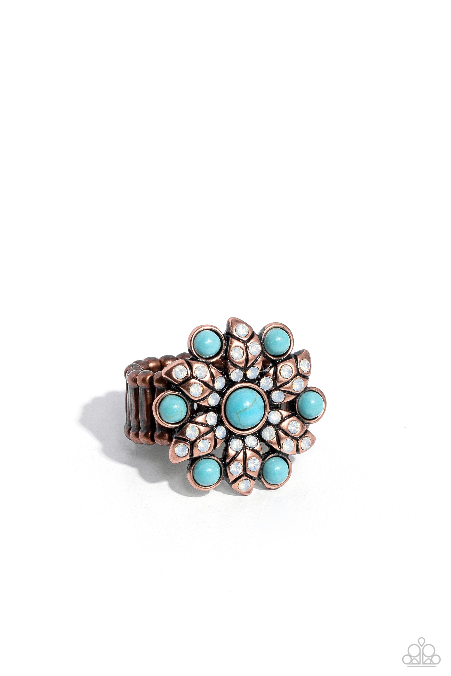 Flower of Life - copper - Paparazzi ring