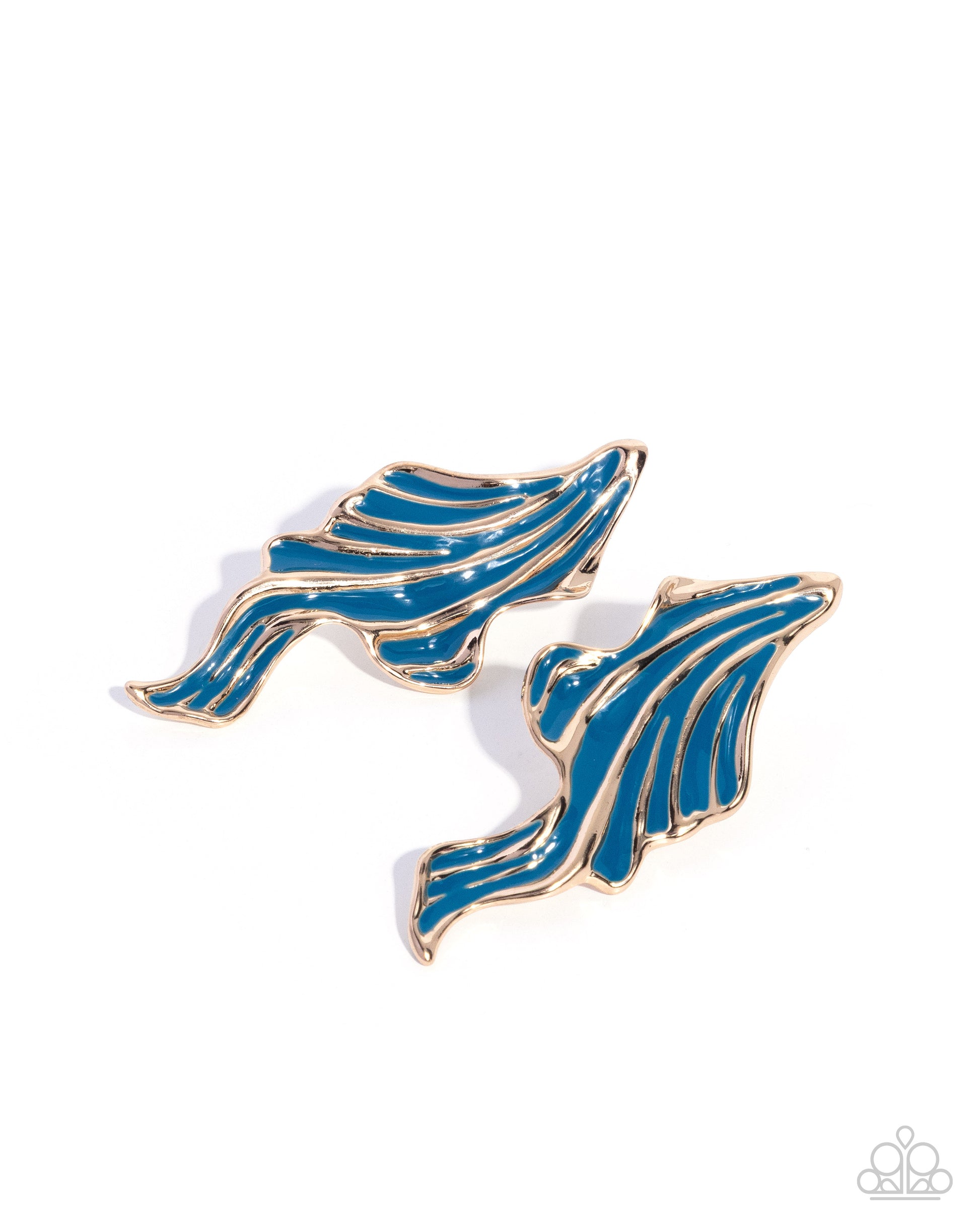 Fluid Fashion - blue - Paparazzi earrings