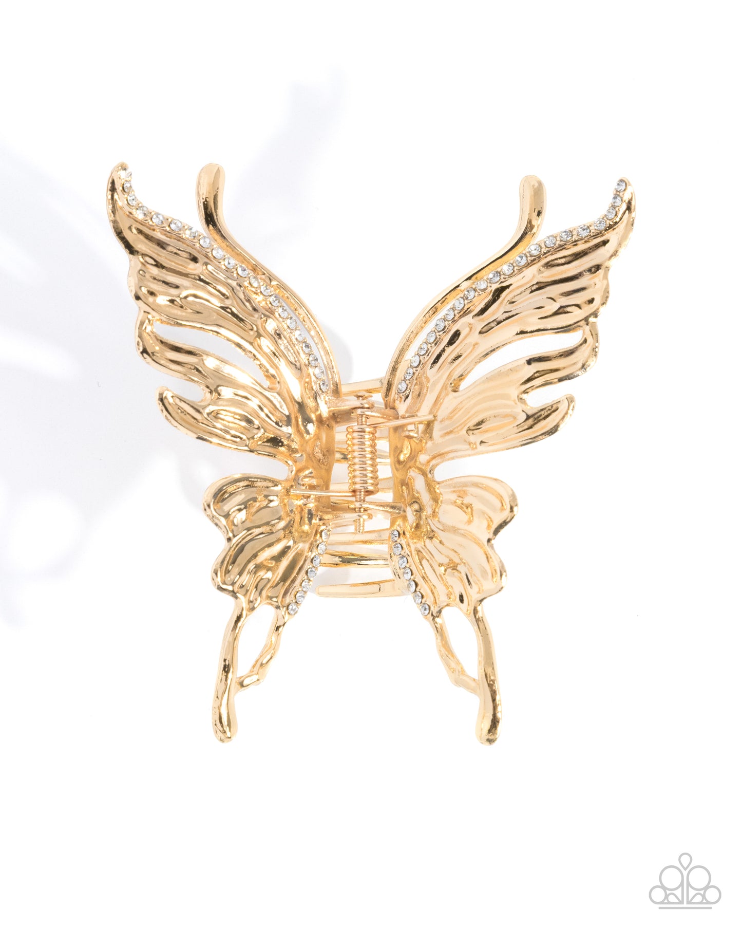Flutter Following - gold - Paparazzi hair clip