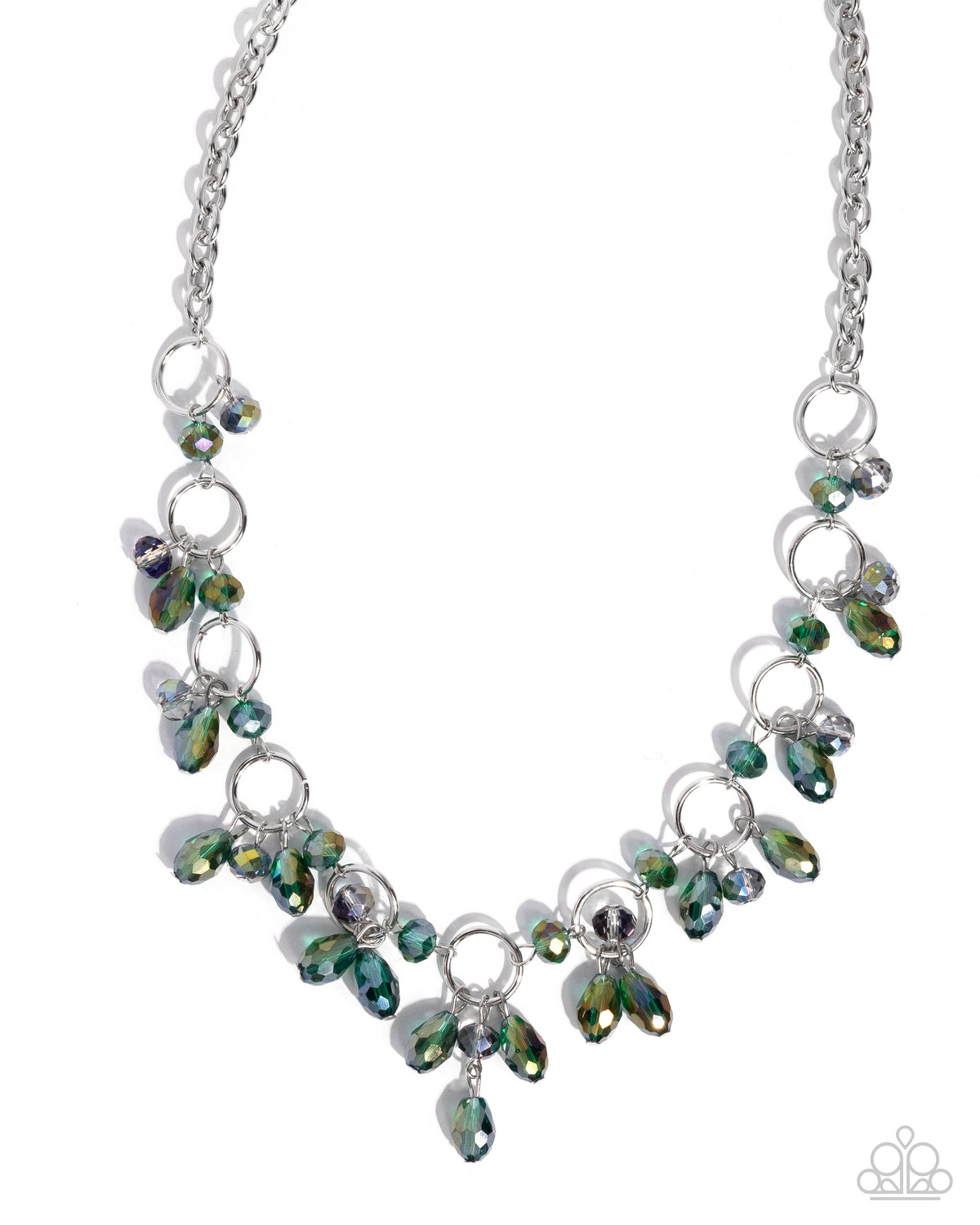 Fluttering Fanfare - green - Paparazzi necklace