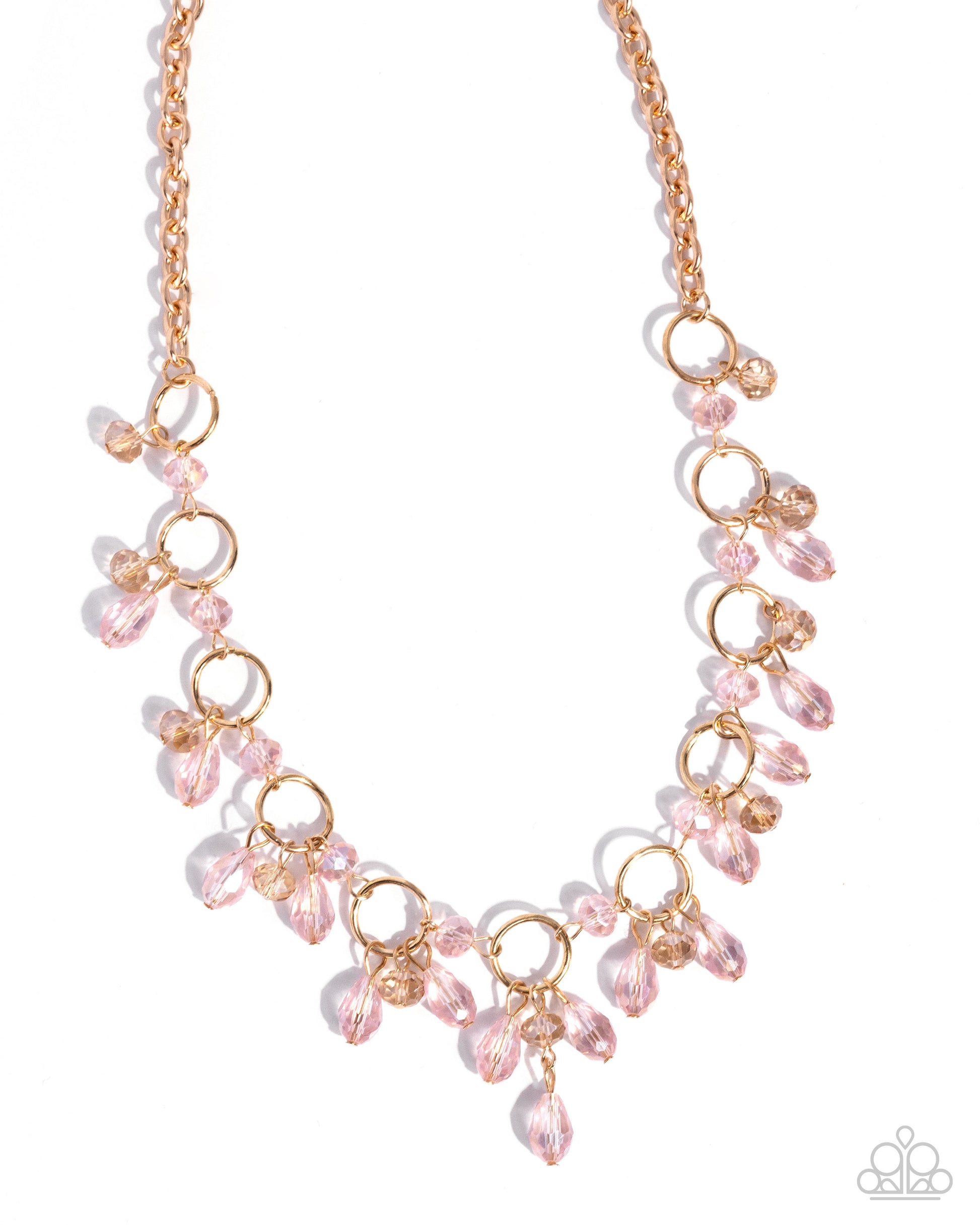 Fluttering Fanfare - pink - Paparazzi necklace