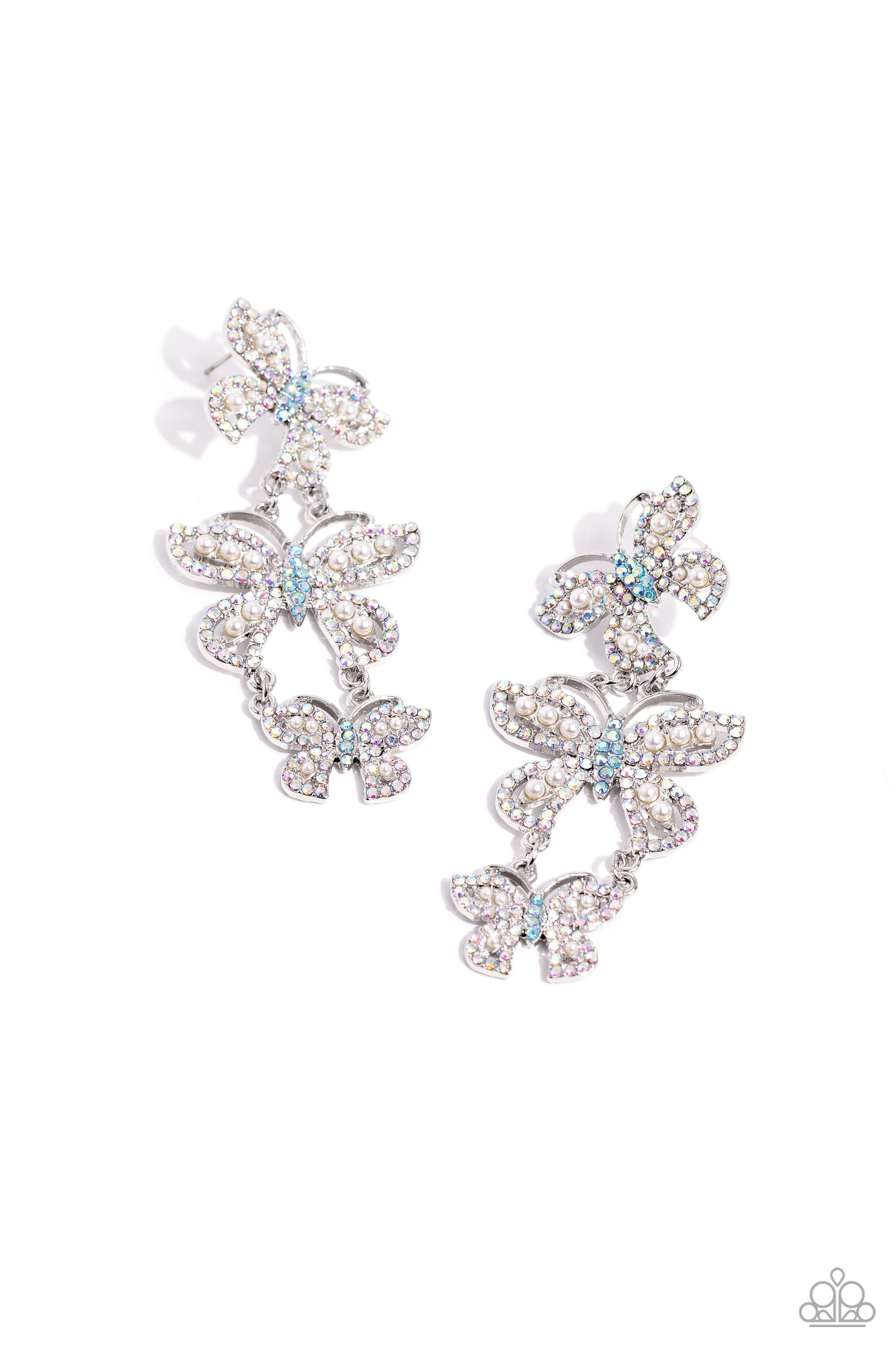 Fluttering Finale - multi - Paparazzi earrings – JewelryBlingThing