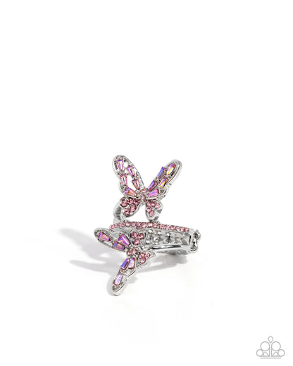 Fluttering Flamenco - pink - Paparazzi ring