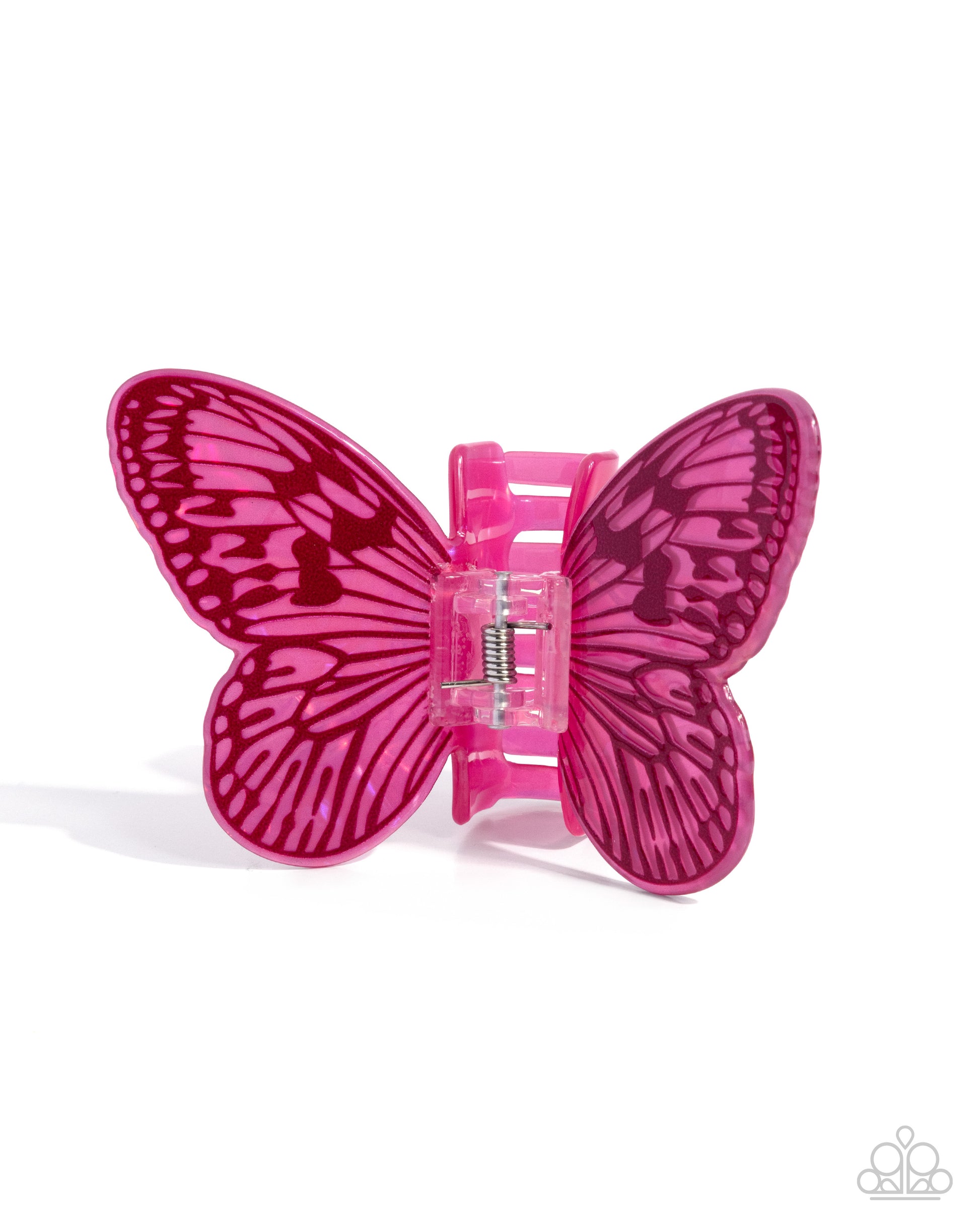 Fluttering Focus - pink - Paparazzi hair clip