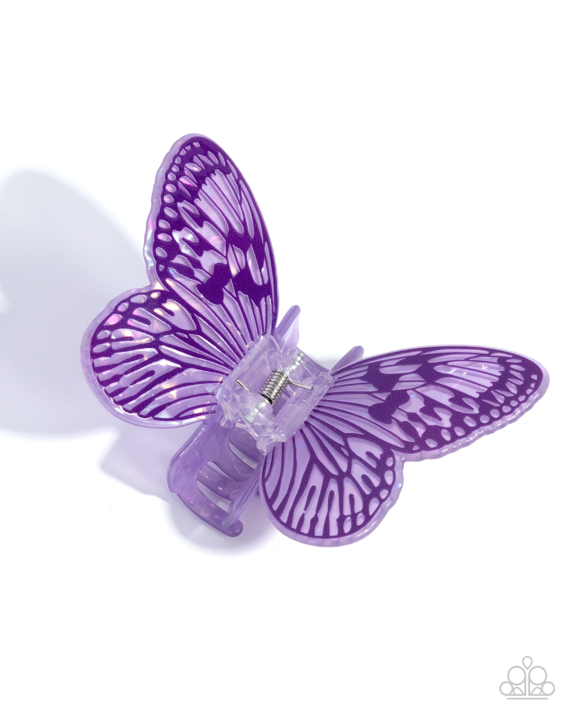 Fluttering Focus - purple - Paparazzi hair clip