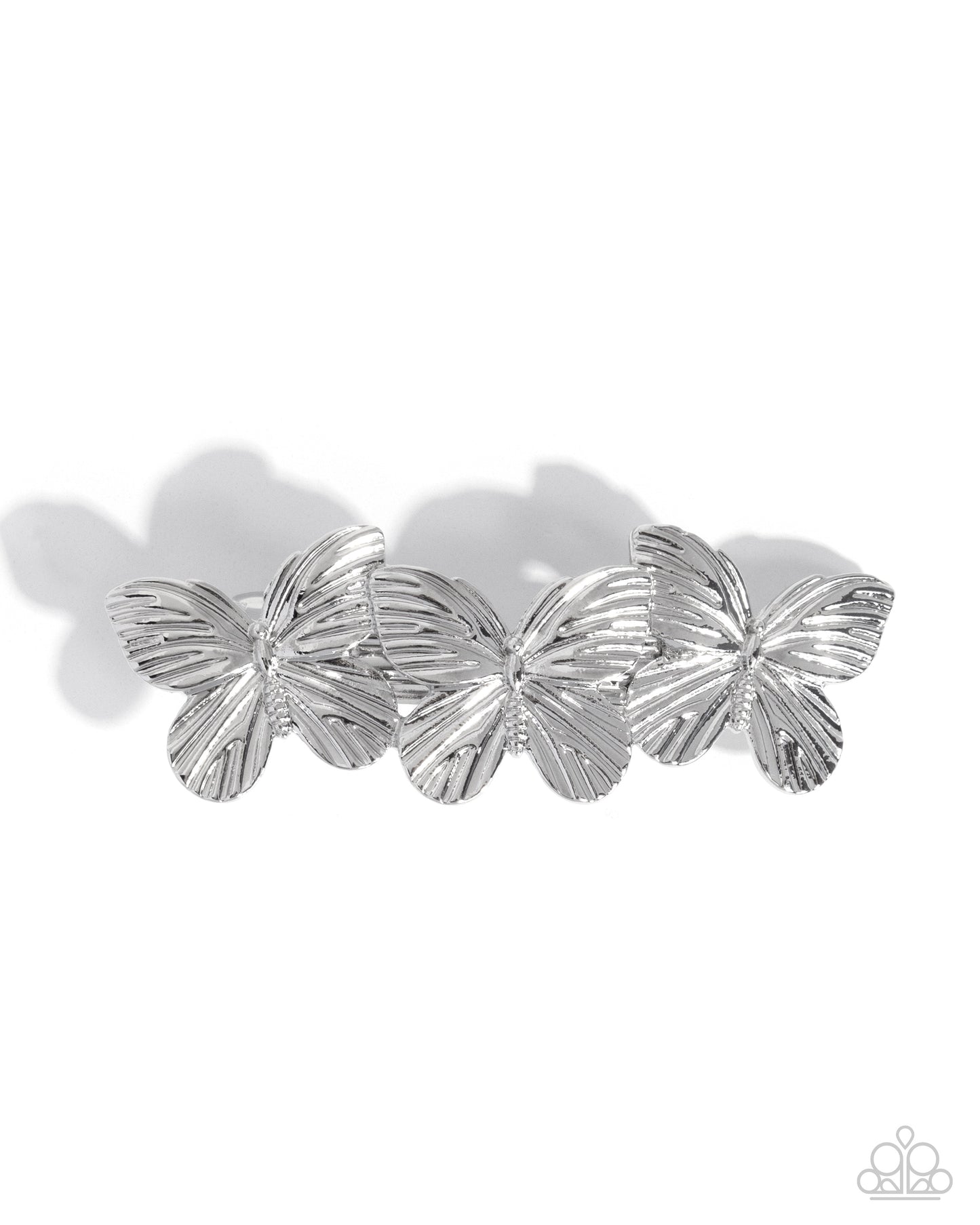 Fluttering Folklore - silver - Paparazzi hair clip
