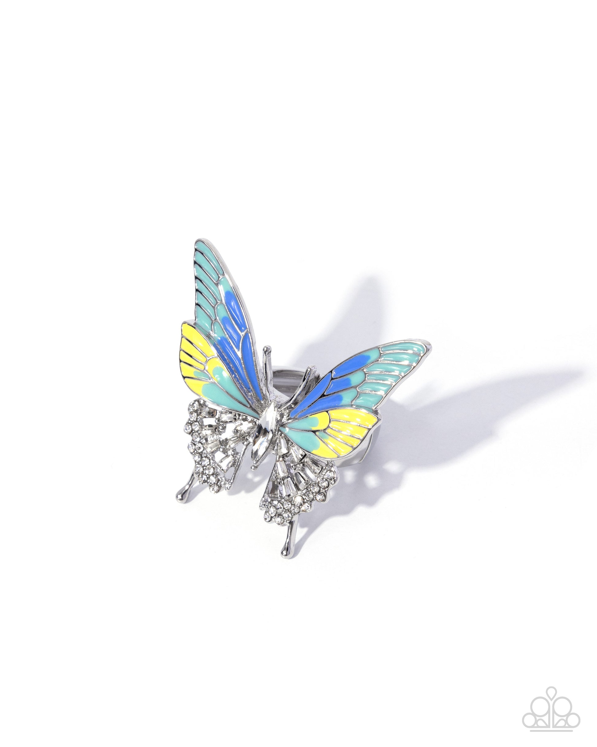 Fluttering Fusion - green - Paparazzi ring