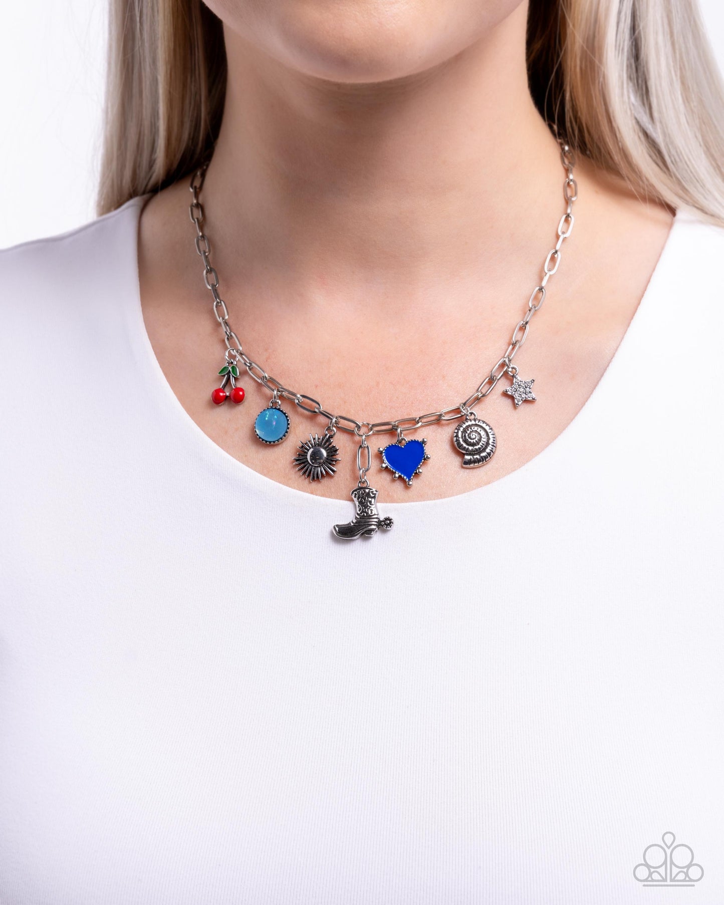 Flying High - blue - Paparazzi necklace