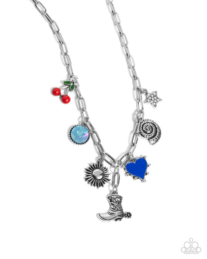 Flying High - blue - Paparazzi necklace
