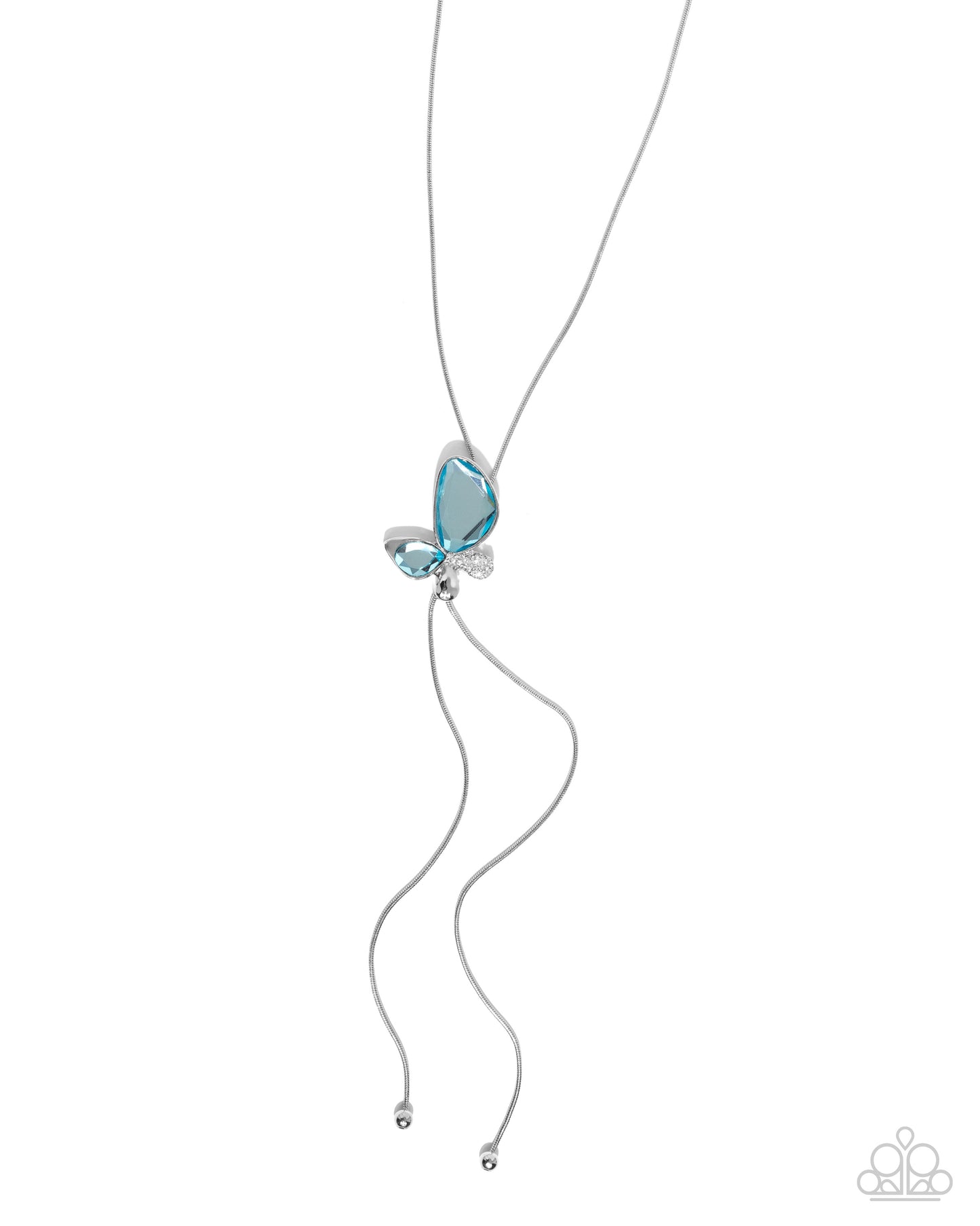 Focused Flutter - blue - Paparazzi necklace