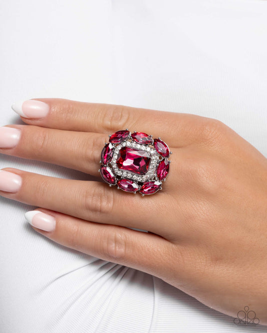 Follow Suit - pink - Paparazzi ring