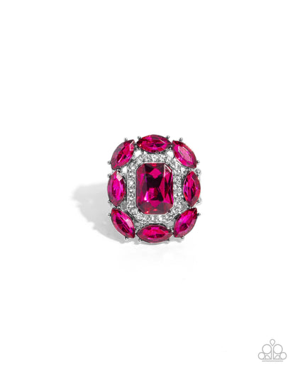 Follow Suit - pink - Paparazzi ring