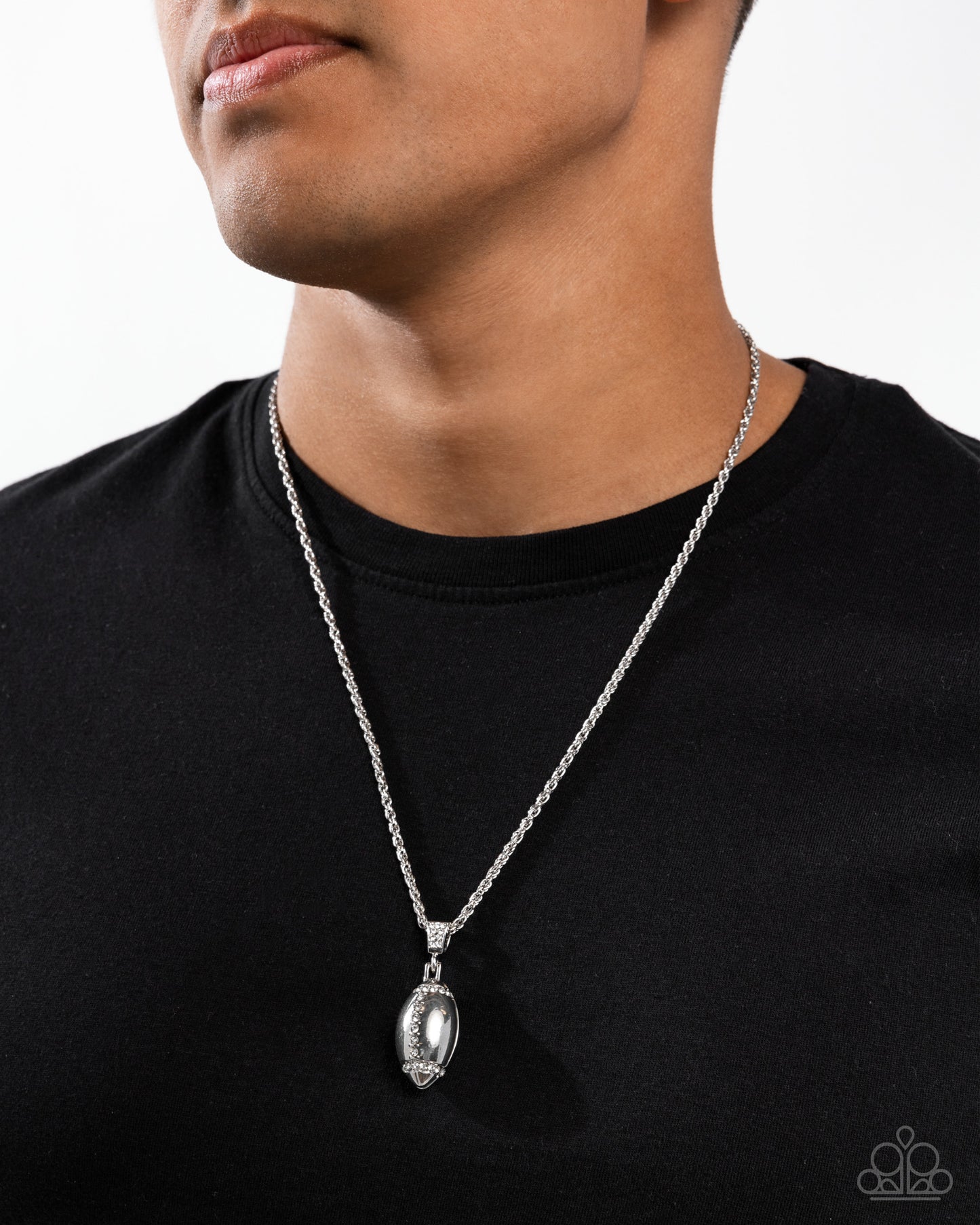 Football Future - white - Paparazzi MENS necklace