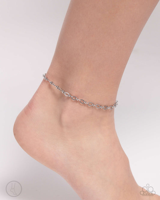 For A Moment - silver - Paparazzi anklet