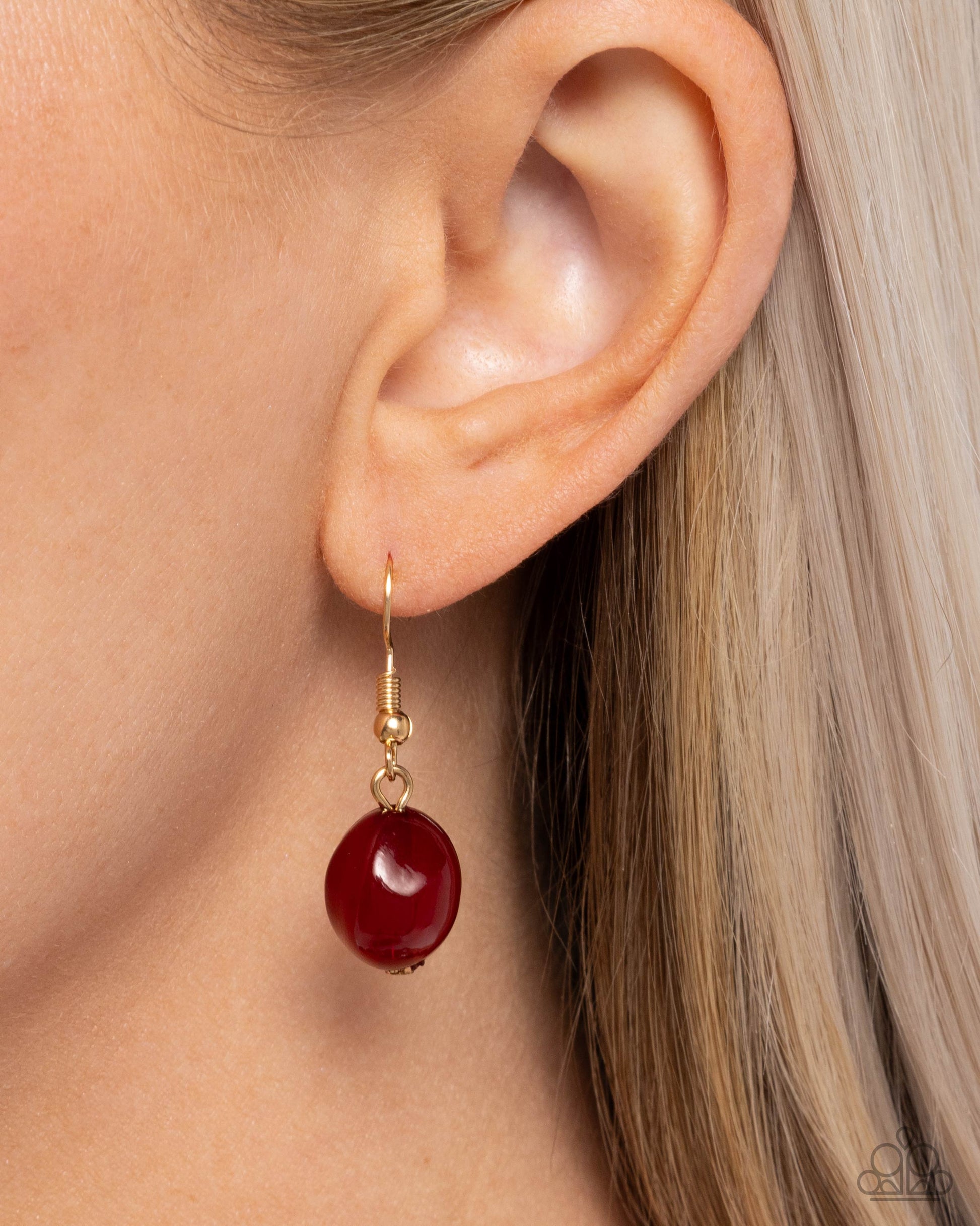 Forever Feature - red - Paparazzi necklace