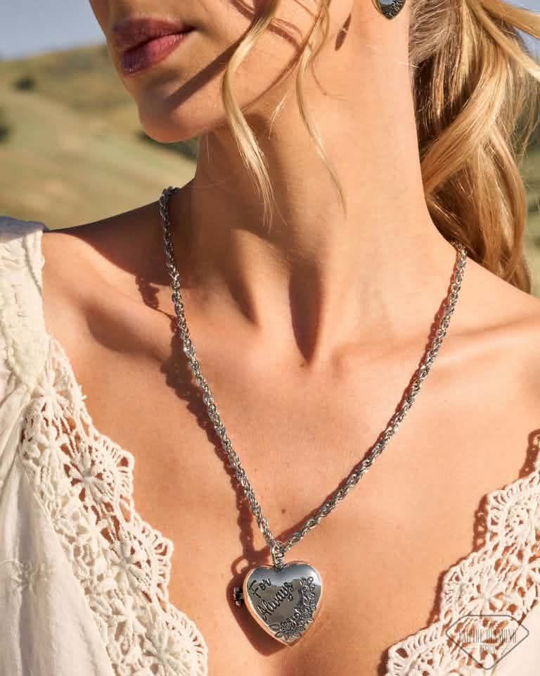Forever Near - silver - Paparazzi necklace