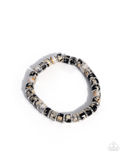 Forged Feature - black - Paparazzi MENS bracelet