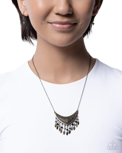 Formal Fringe - multi - Paparazzi necklace