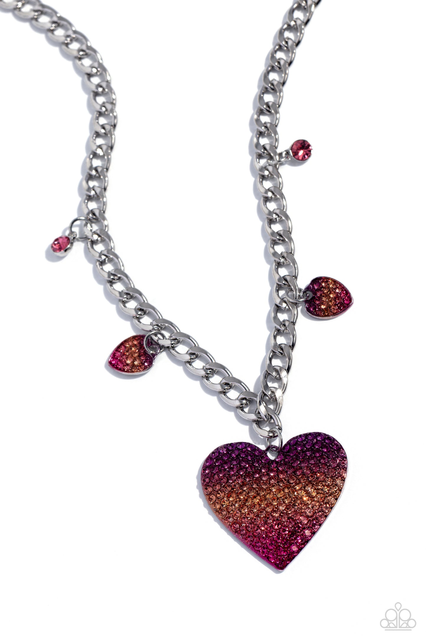 For the Most HEART - pink - Paparazzi necklace