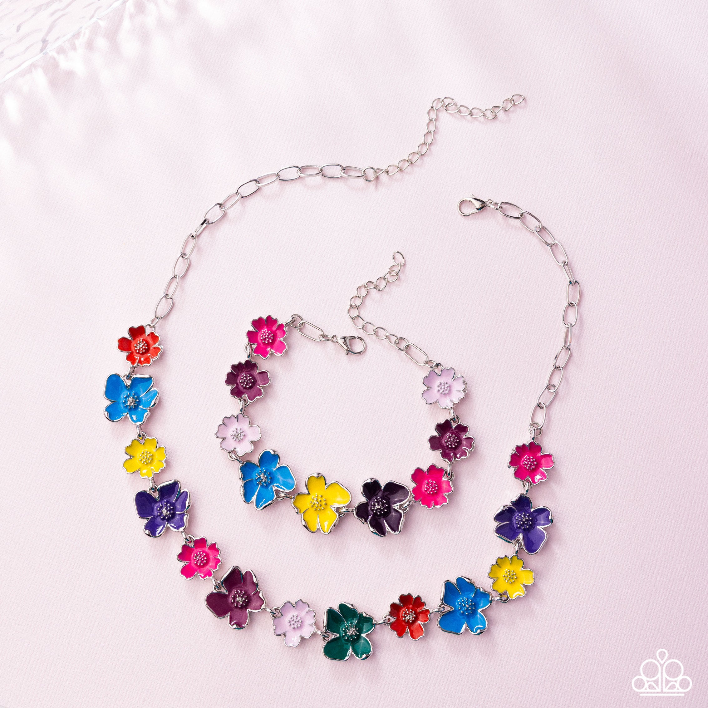 French Florals - purple - Paparazzi necklace – JewelryBlingThing