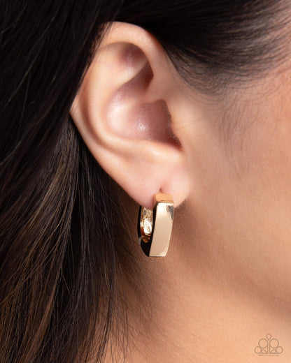 Fortnight Fashion - gold - Paparazzi earrings
