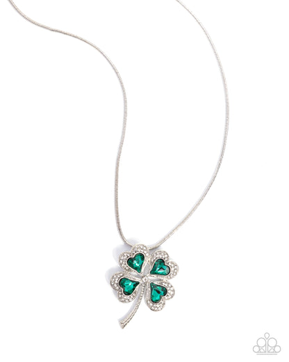 Fortunate Fashion - green - Paparazzi necklace
