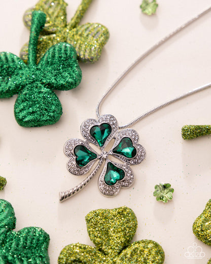 Fortunate Fashion - green - Paparazzi necklace