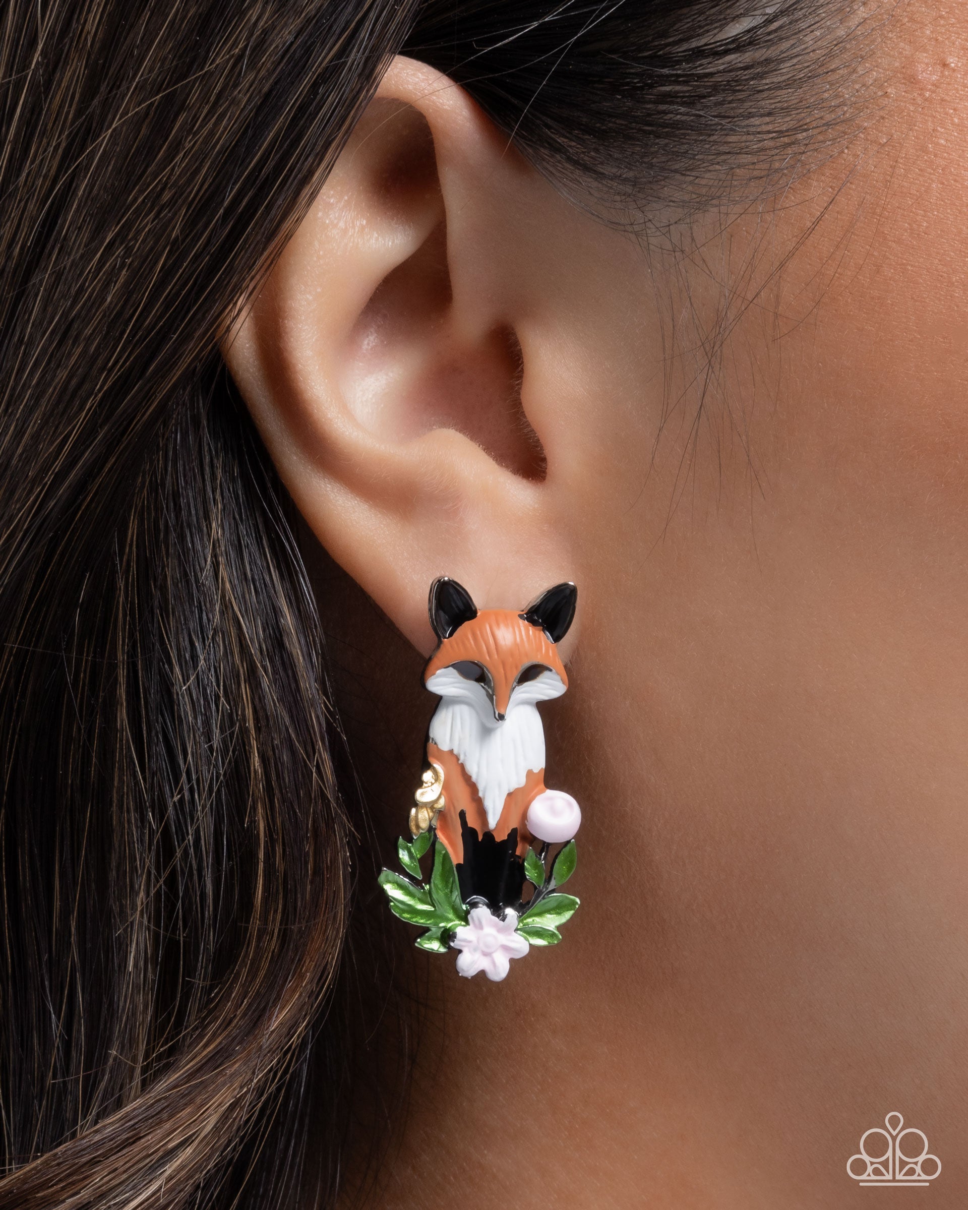 Fox Fanatic - multi - Paparazzi earrings