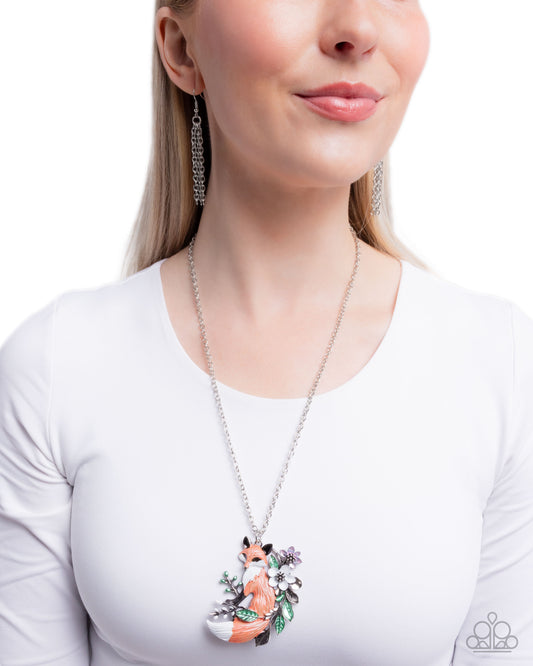 Fox Frame - multi - Paparazzi necklace