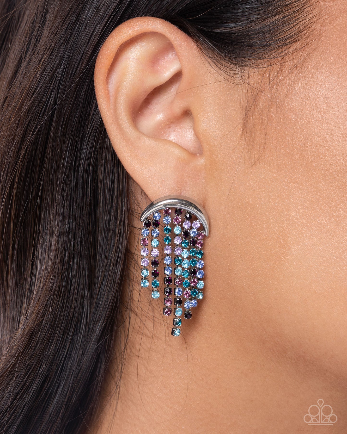 Fractal Fringe - multi - Paparazzi earrings