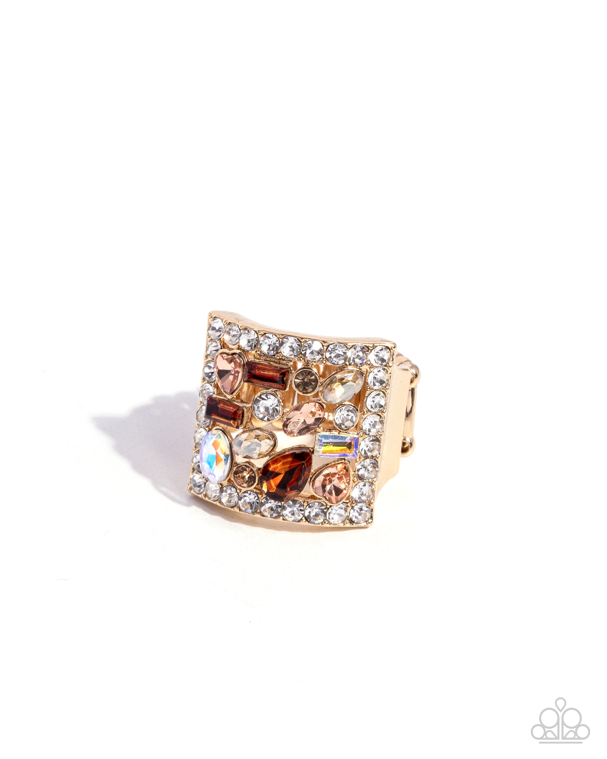 Framed Finesse - brown - Paparazzi ring