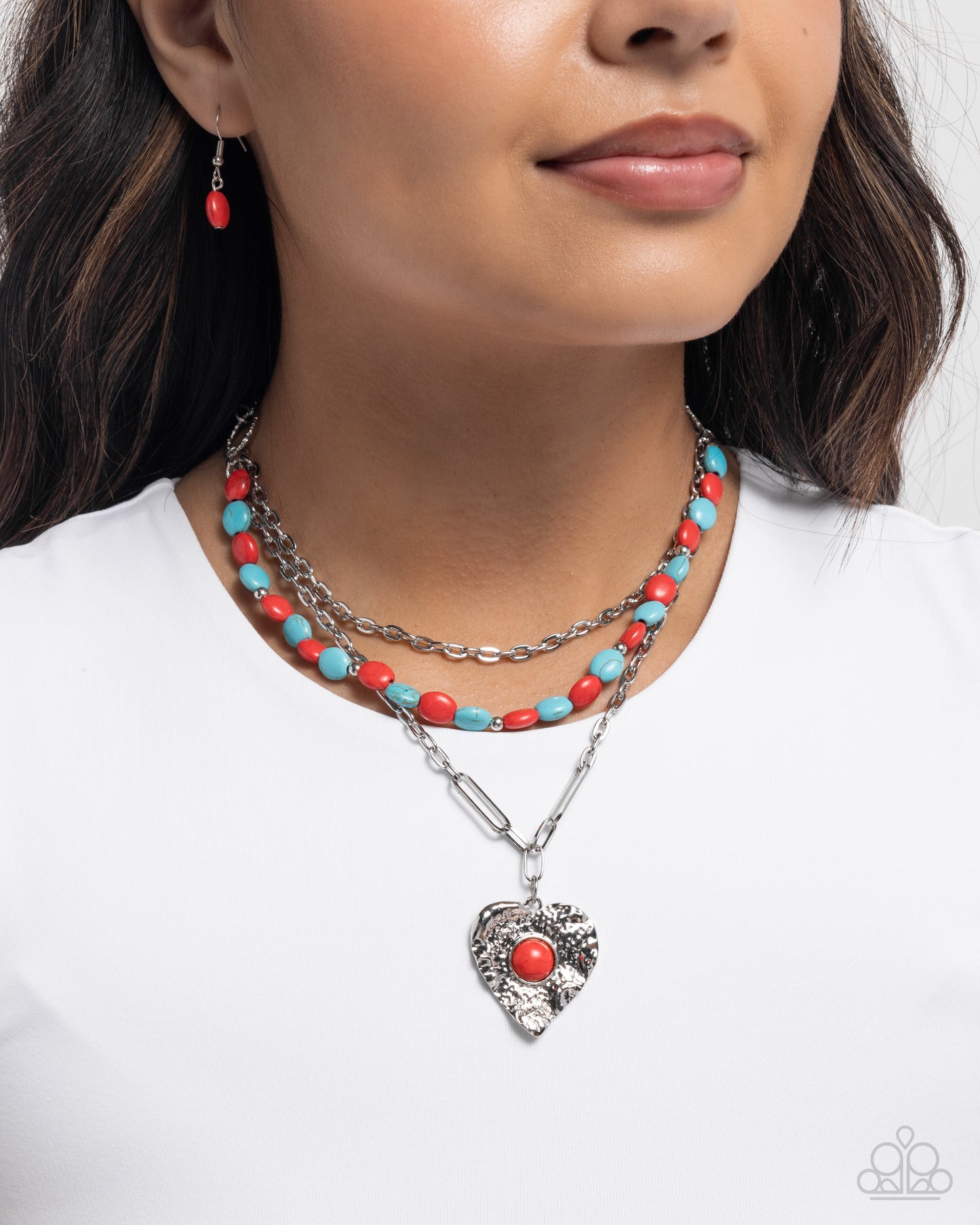 Frankly Flirting - red - Paparazzi necklace