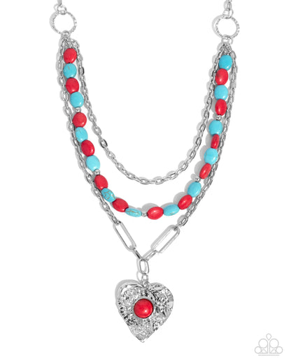 Frankly Flirting - red - Paparazzi necklace