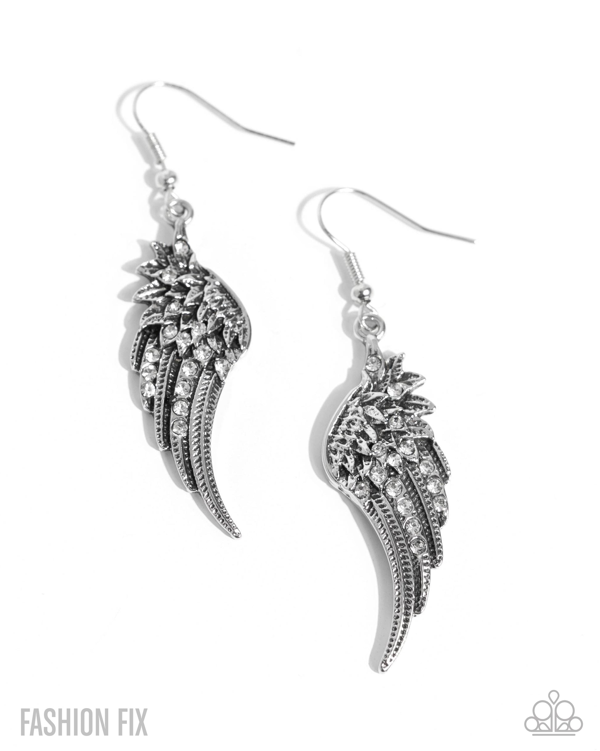 Free-Spirited Fable - white - Paparazzi earrings