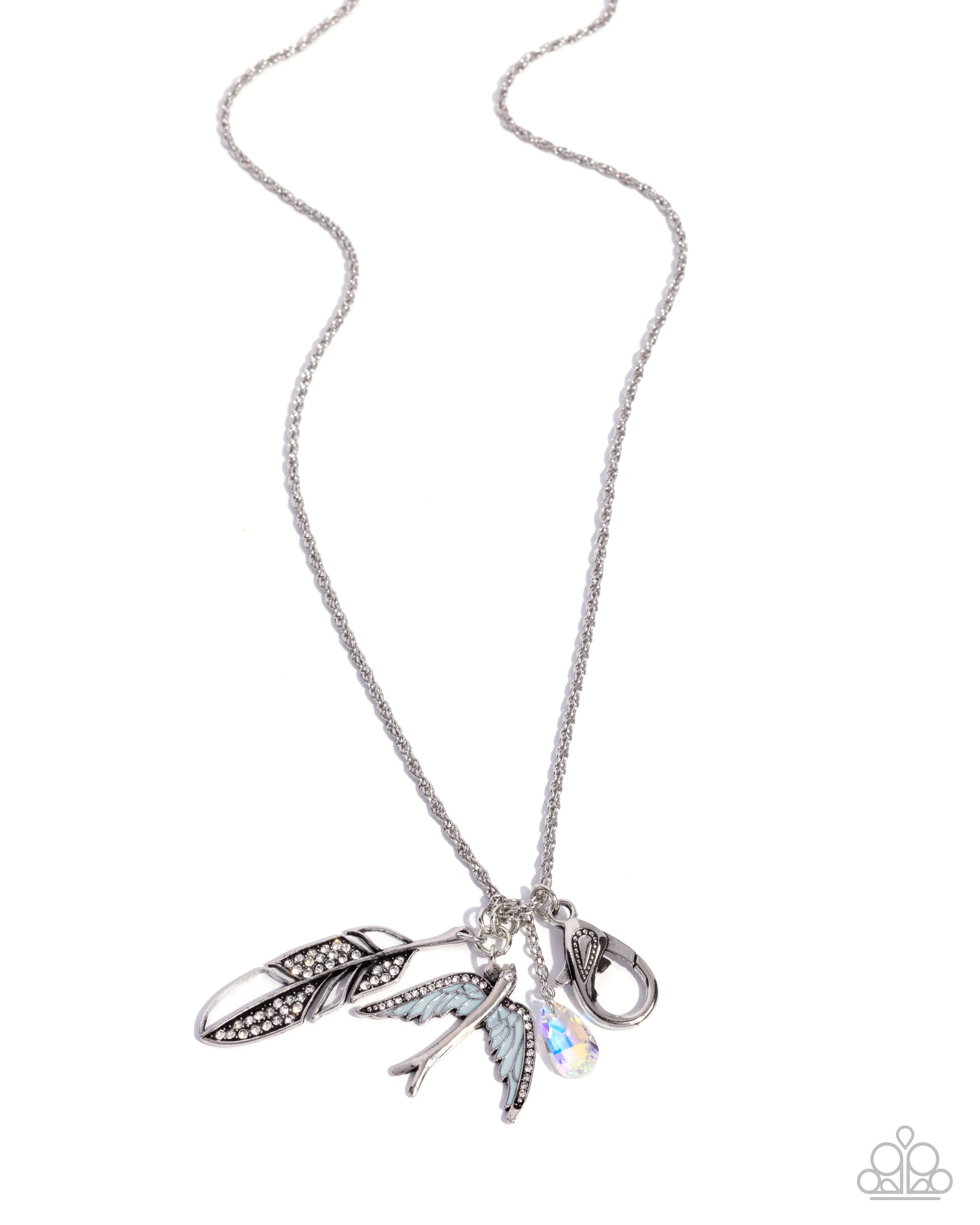 Free-Spirited Fanfare - blue - Paparazzi LANYARD necklace