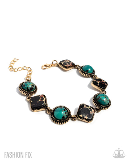 Free-Spirited Feat - green - Paparazzi bracelet