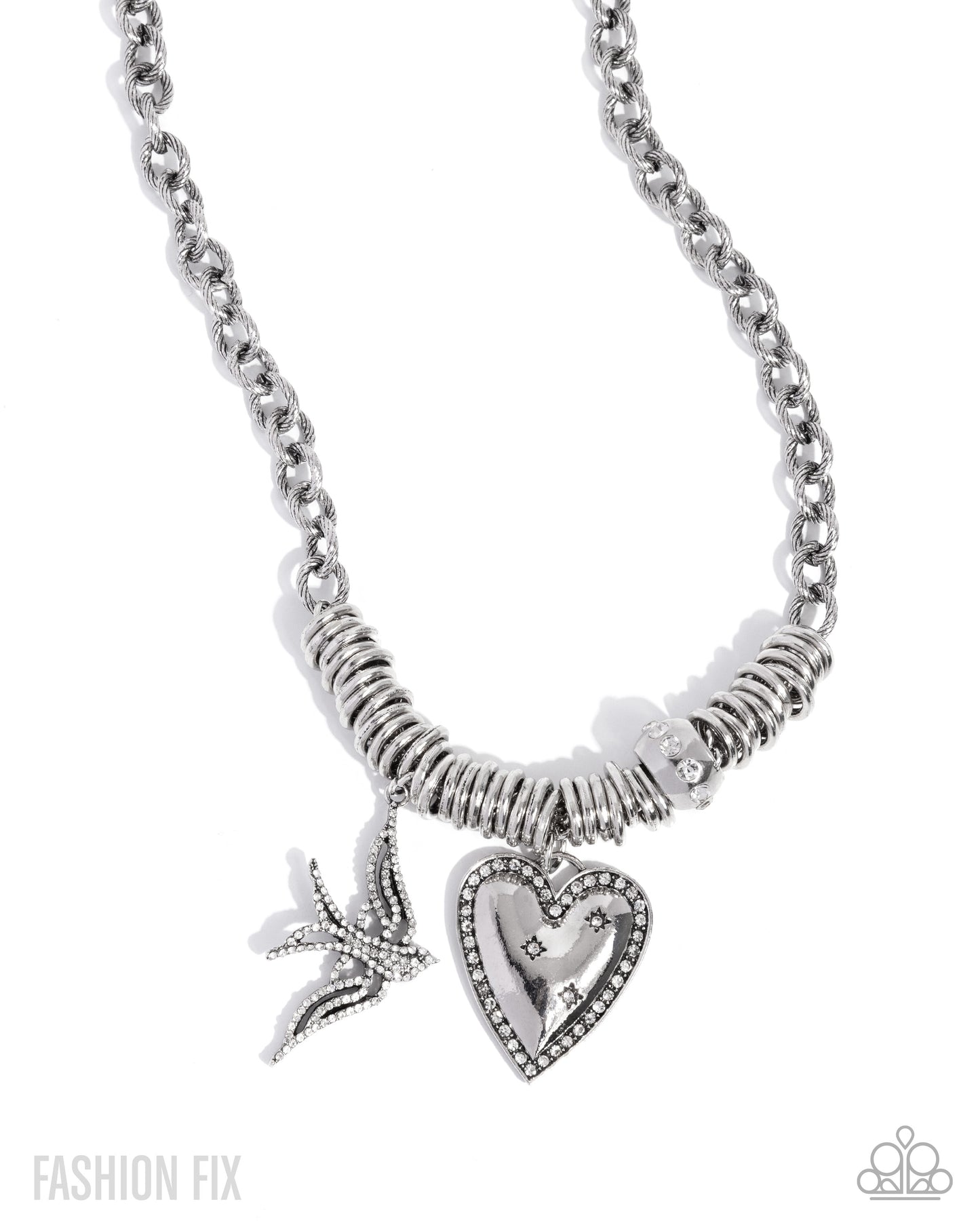 Free-Spirited Freeway - white - Paparazzi necklace