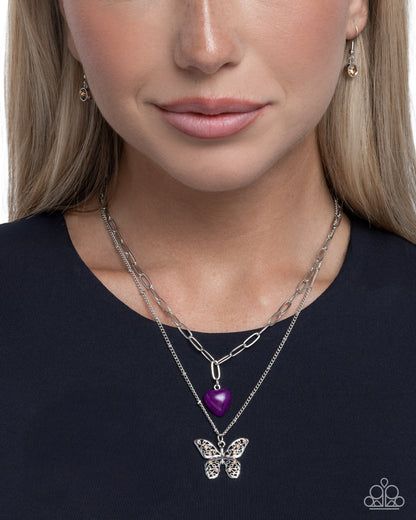 Freeing Fairy Tale - purple - Paparazzi necklace