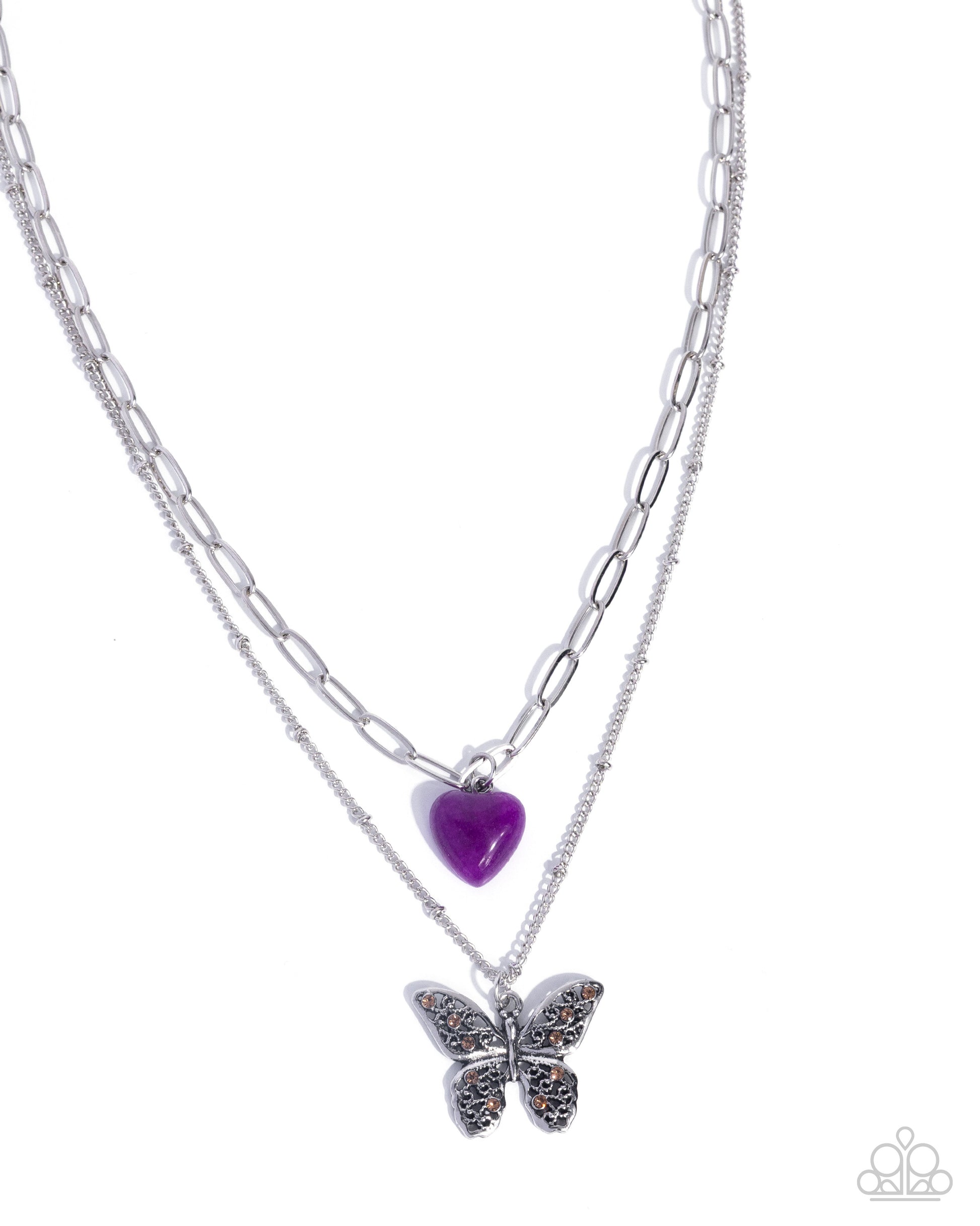 Freeing Fairy Tale - purple - Paparazzi necklace