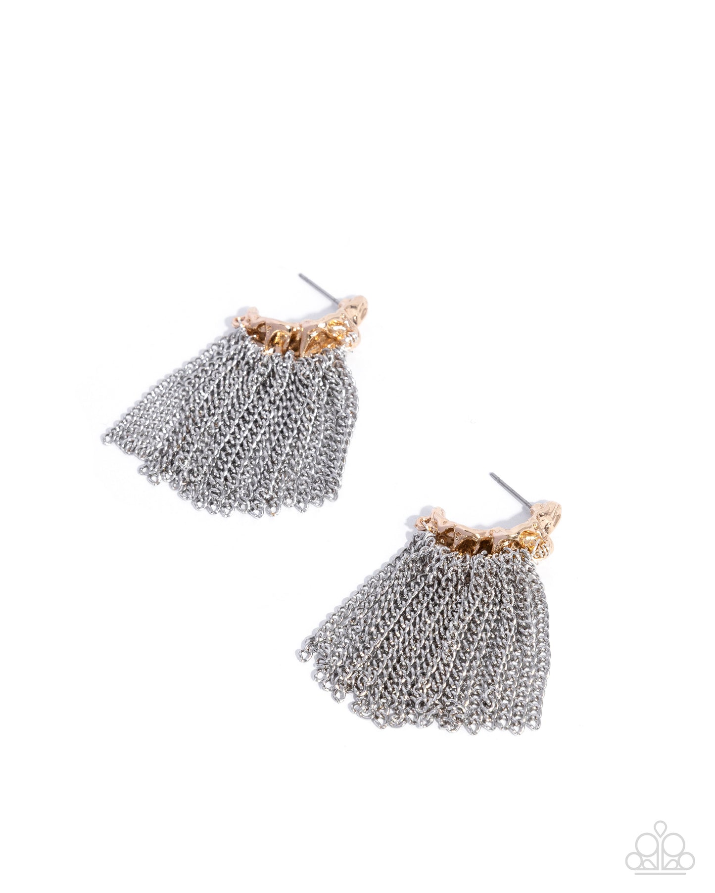 Freeing Fringe - gold - Paparazzi earrings