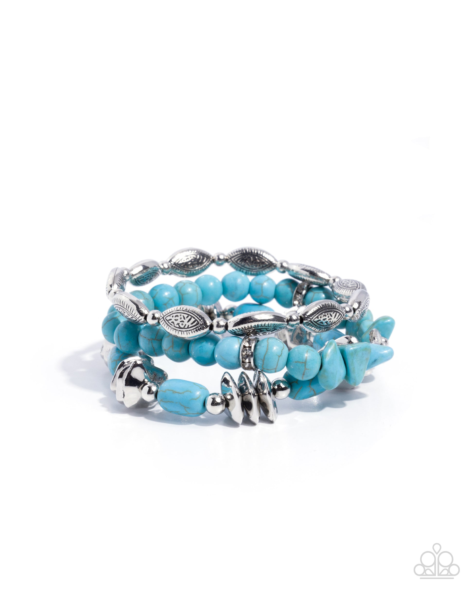 Freeing Frontier - blue - Paparazzi bracelet