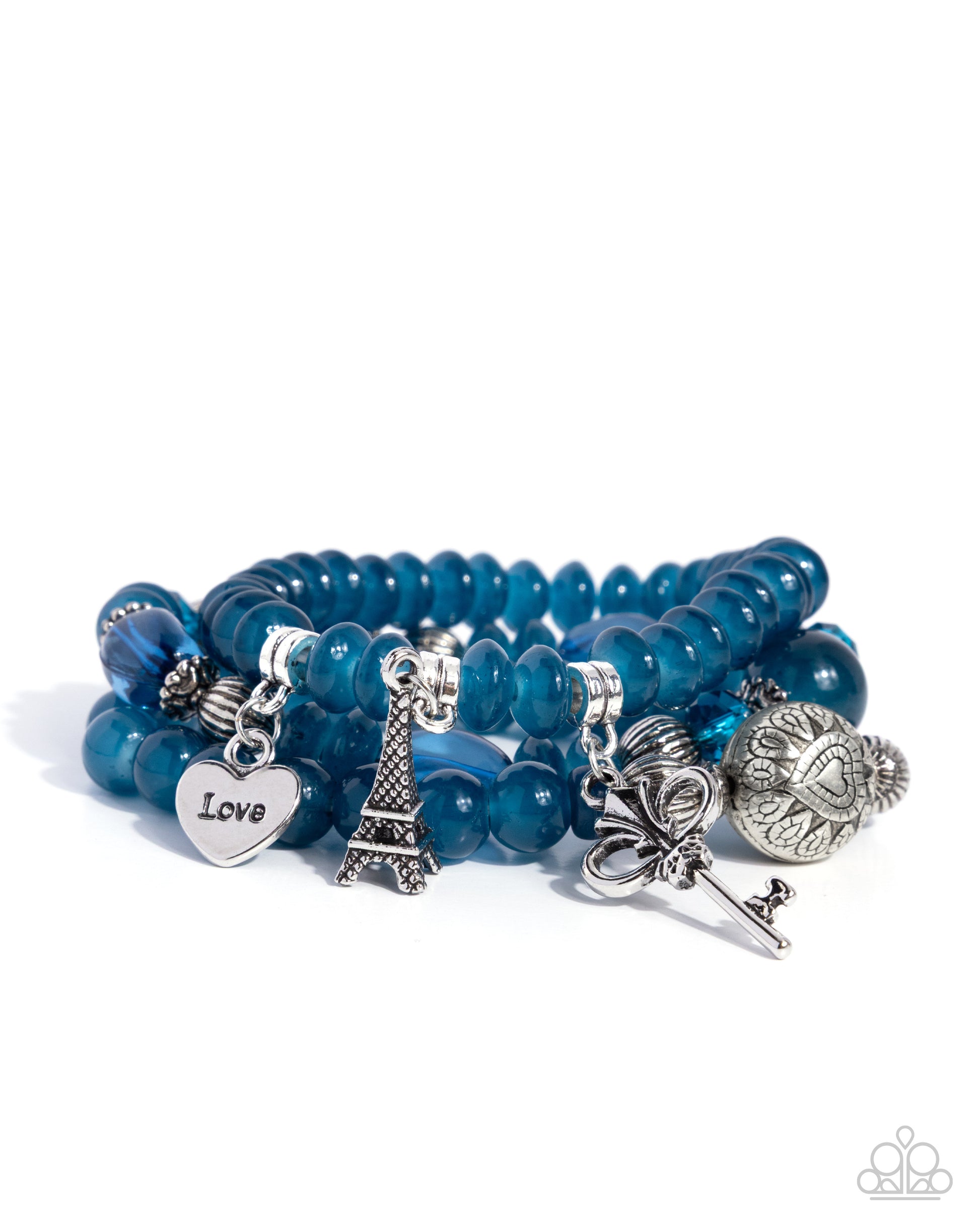 French Chic - blue - Paparazzi bracelet