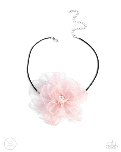 French Facade - pink - Paparazzi necklace