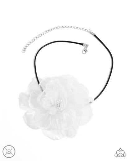 French Facade - white - Paparazzi necklace
