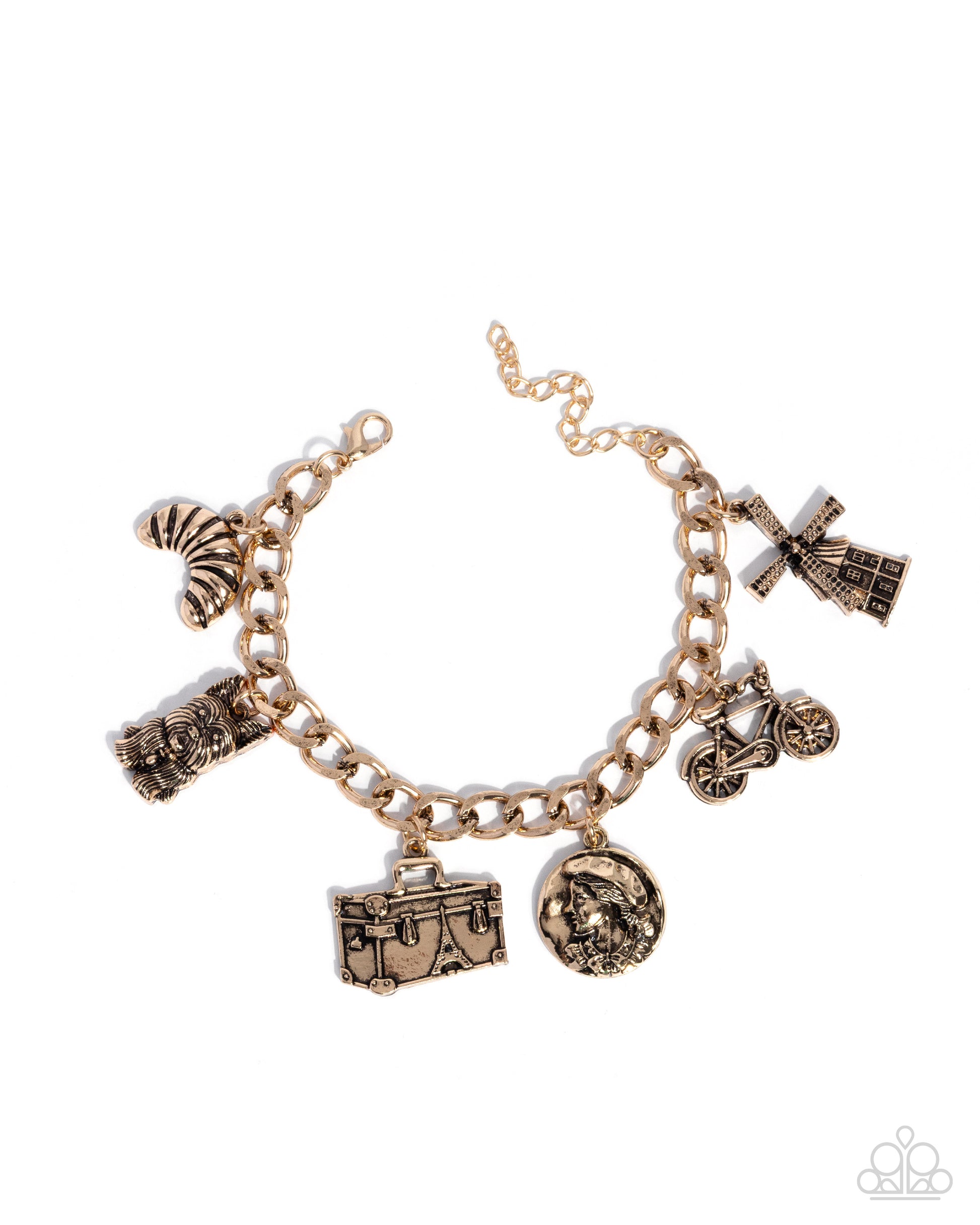 French Fashion - gold - Paparazzi complete set