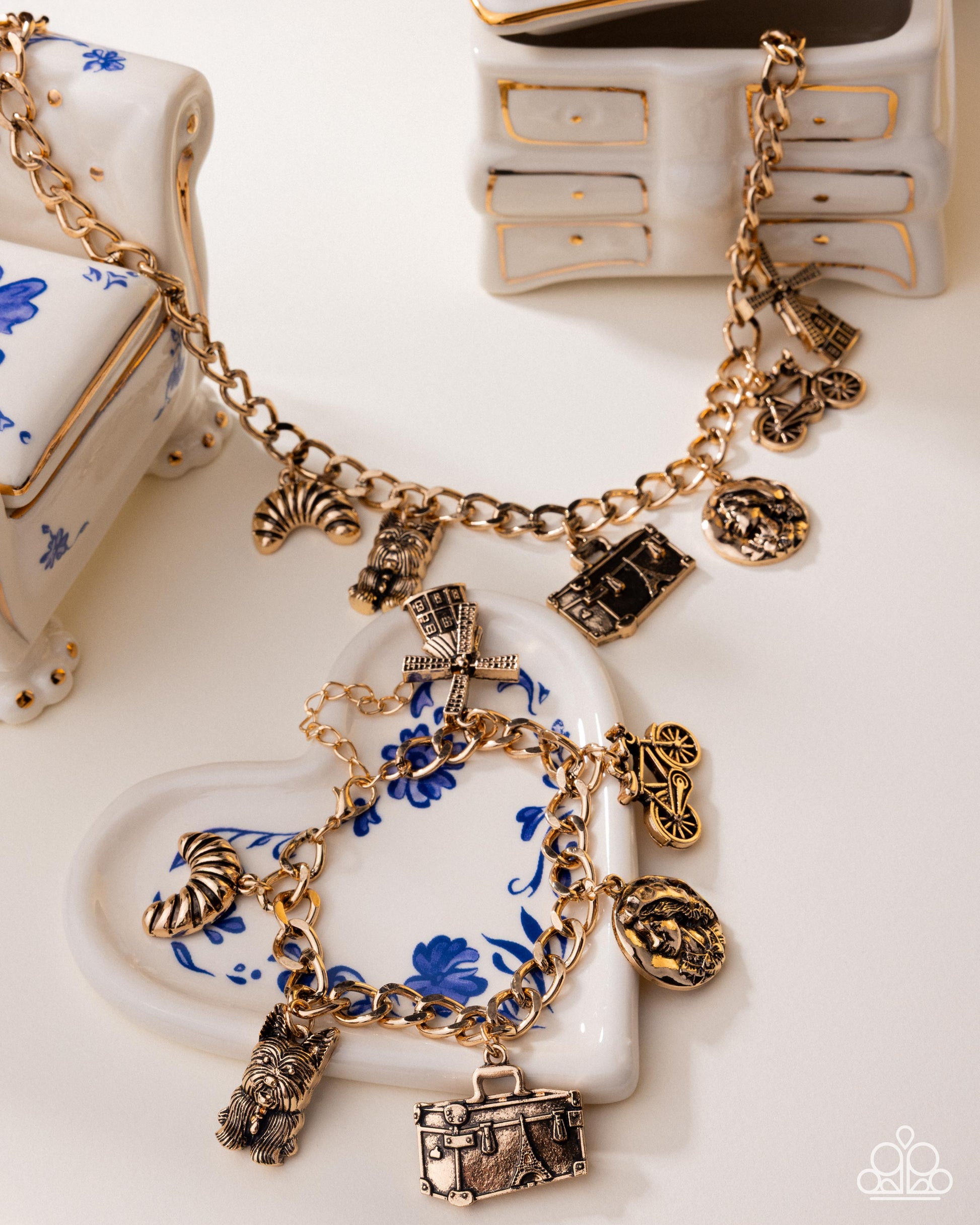 French Fashion - gold - Paparazzi complete set