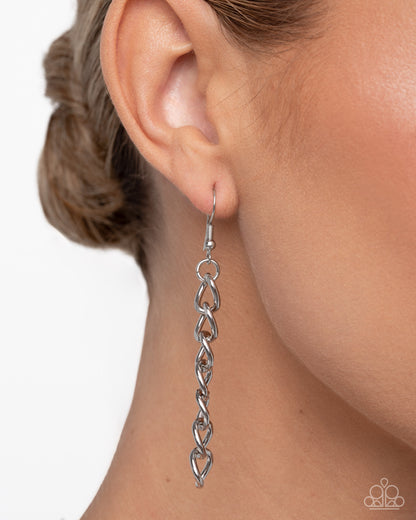 French Influence - silver - Paparazzi necklace