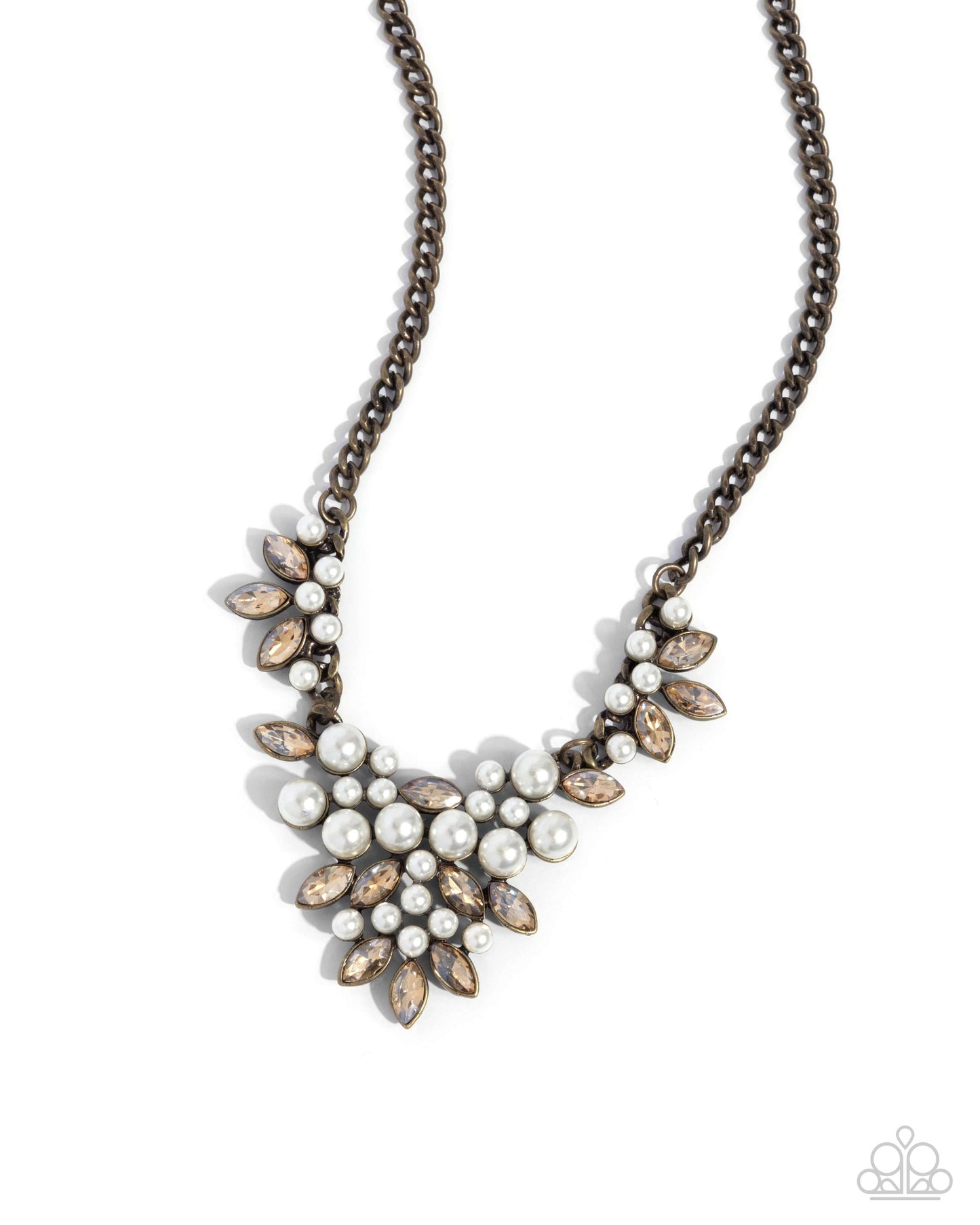 Fresh Facets - brass - Paparazzi necklace