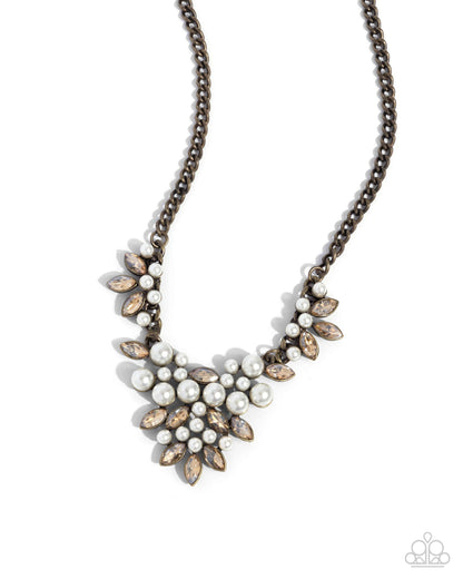 Fresh Facets - brass - Paparazzi necklace