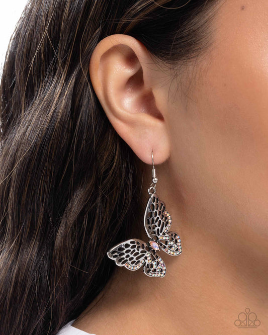 Fresh Flutter - orange - Paparazzi earrings